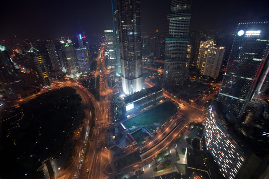 上海 浦东 陆家嘴 夜景 都市