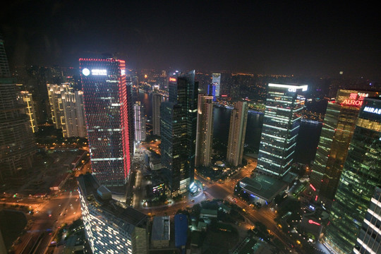 上海 浦东 陆家嘴 夜景 都市