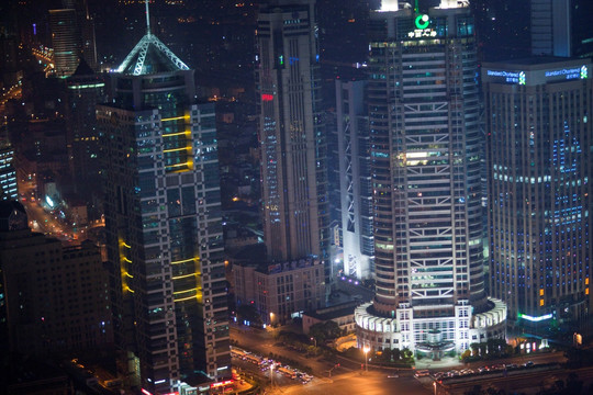 上海 浦东 陆家嘴 夜景 都市