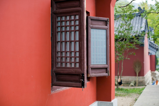 寺庙建筑 花果山 古迹 海宁寺