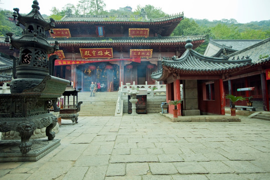 寺庙建筑 花果山 古迹 海宁寺