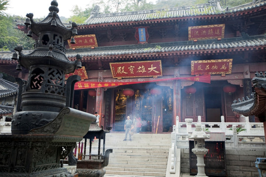 寺庙建筑 花果山 古迹 海宁寺