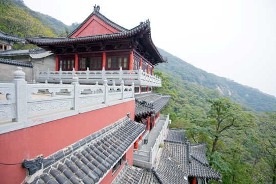 寺庙建筑 花果山 古迹 海宁寺