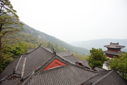 寺庙建筑 花果山 古迹 海宁寺