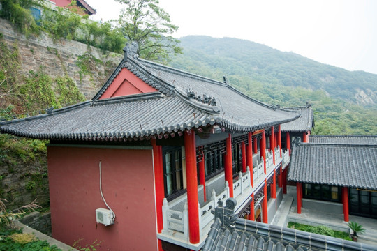 寺庙建筑 花果山 古迹 海宁寺