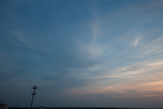 蓝天白云 夕阳 天空 素材下载