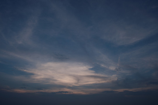 蓝天白云 夕阳 天空 素材下载