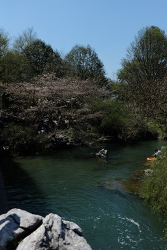 小河流水