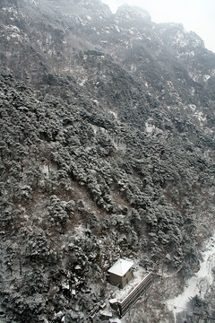 泰山雪景