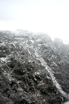 泰山雪景