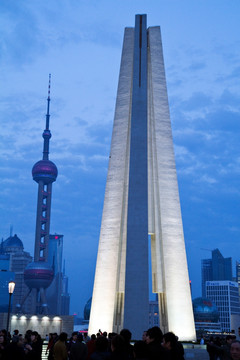 上海 外滩 人民英雄纪念碑