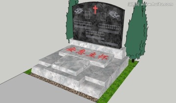 墓地设计 墓地模型