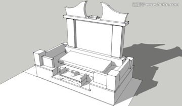 墓地設(shè)計(jì) 墓地模型