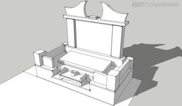 墓地设计 墓地模型