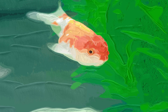 金魚 裝飾畫
