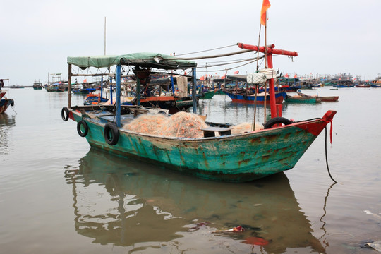 海南渔港渔船