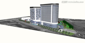 酒店模型 建筑設(shè)計(jì) 景觀設(shè)計(jì)