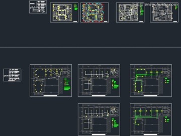 厂房用电系统图机电全套施工图