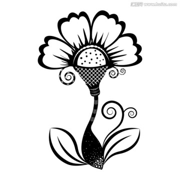 漂亮的花朵 矢量圖