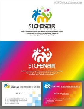 字母M 兒童樂園 人物 愛心
