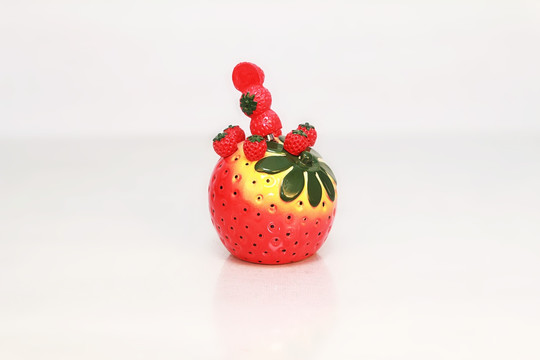 草莓瓷器水果叉