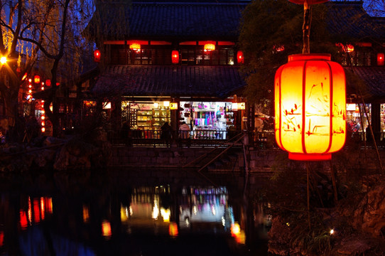 成都锦里夜景