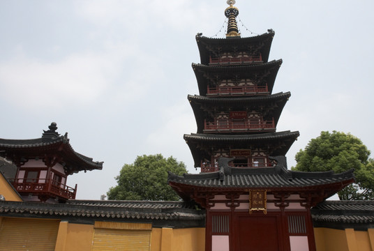 苏州 古刹 寺庙 建筑 寒山寺