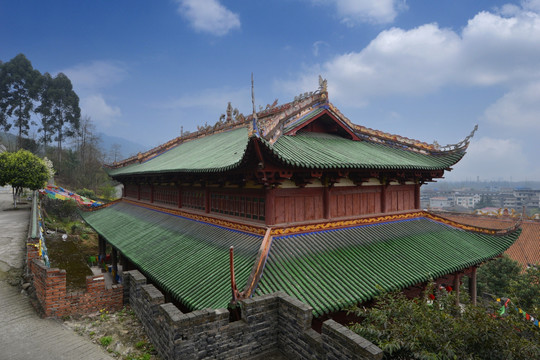 彭州佛山古寺古建