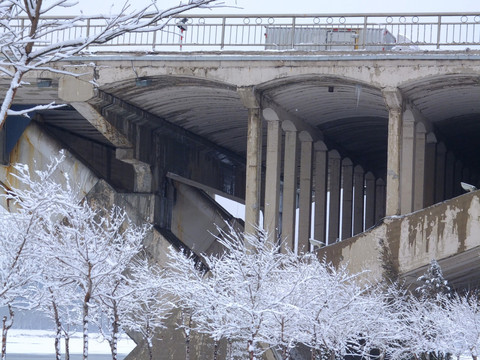 桥梁 桥洞 公路护栏 交通设施