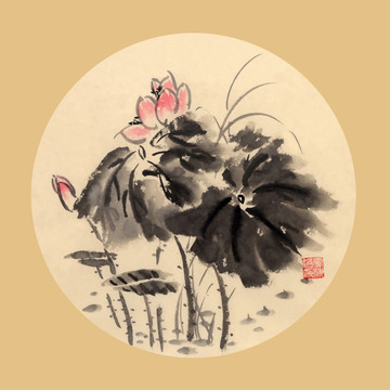 荷花 装饰画