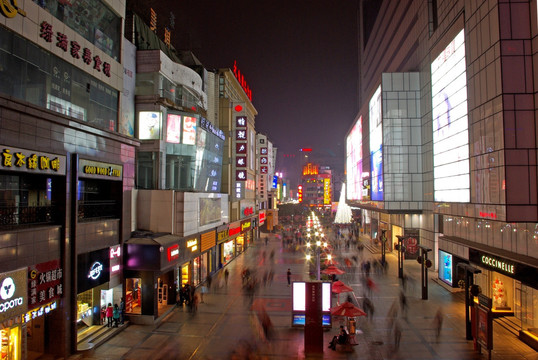 成都春熙路夜景