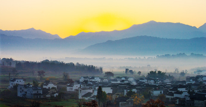 皖南卢村风光