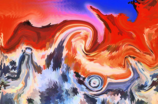 色彩 抽象 裝飾畫 油畫