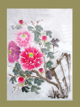 牡丹 國(guó)畫