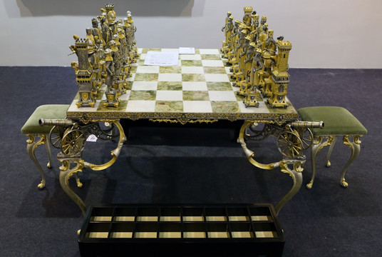 国际象棋雕塑