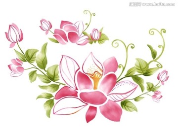 荷花（通道分層）