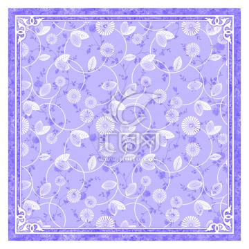 扇形紫花