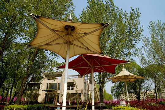 公园遮阳伞