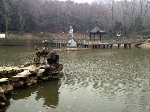 观音湖 栖霞寺