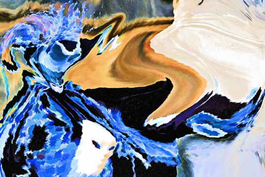 色彩 抽象 裝飾畫 油畫