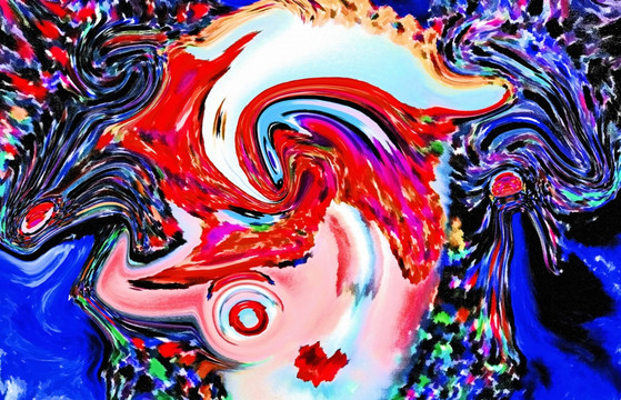色彩 抽象 裝飾畫 油畫