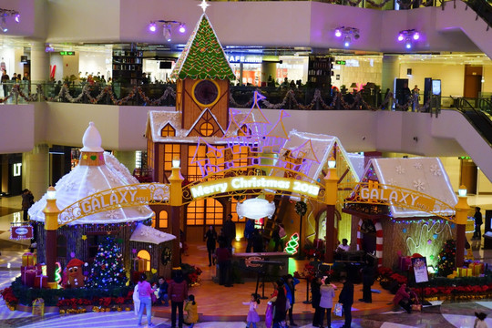 天津银河国际购物中心 圣诞节