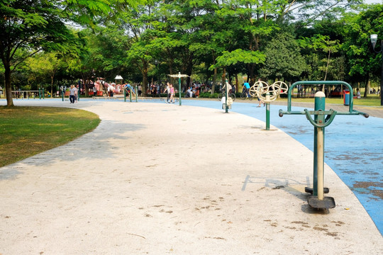 东莞植物园 公共健身器材