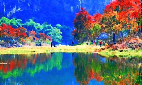色彩 抽象 裝飾畫(huà) 油畫(huà)