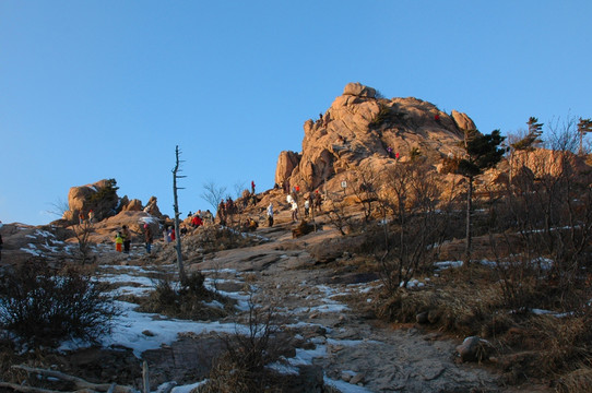 韩国月岳山国立公园山峰