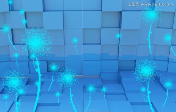 藍色夢幻蒲公英