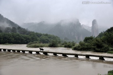 仙都 鼎湖峰 水墨仙都 晨雾