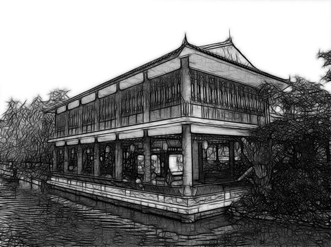 掃描風(fēng)景畫