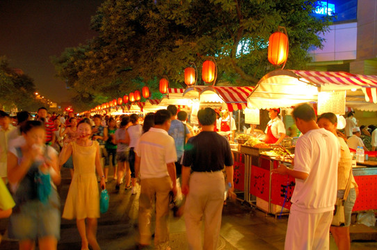 北京东华门美食坊夜市