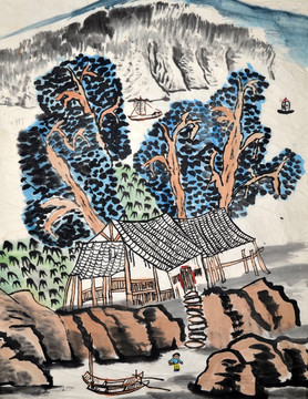 山水国画 国画风景